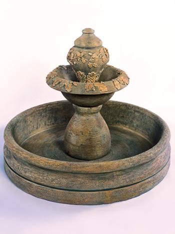 Oak Fountain, with 46" Basin Fountain Fiore Stone 