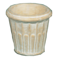 Thumbnail for Fluted Pot Cast Stone Outdoor Garden Planter Planter Tuscan 