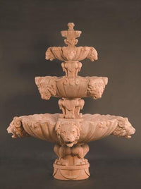 Thumbnail for Lion Fountain, Extra Large Fountain Fiore Stone 