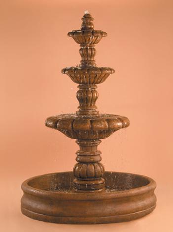 Espana Fountain with 55" Basin Fountain Fiore Stone 