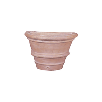 Thumbnail for Rolled Rim Wall Pot Cast Stone Outdoor Garden Planter Planter Tuscan 