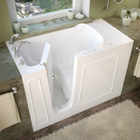 Thumbnail for MediTub 2653LWA Walk-In 26 x 53 Left Drain White Air Jetted Walk-In Bathtub Walk In Tubs MediTub 