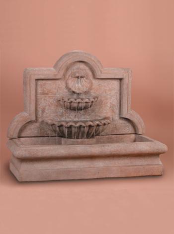 Shell Wall Fountain, Large Fountain Fiore Stone 
