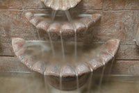 Thumbnail for Shell Quatrefoil Wall Fountain, Large Fountain Fiore Stone 
