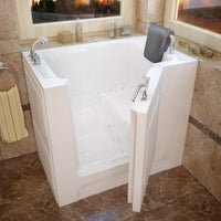 Thumbnail for MediTub Walk-In 27 x 39 Left Drain White Whirlpool & Air Jetted Walk-In Bathtub Walk In Tubs MediTub 