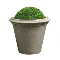 Thumbnail for Corona Medium Outdoor Cast Stone Garden Planter Planter Tuscan 