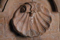 Thumbnail for Shell Quatrefoil Wall Fountain, Small Fountain Fiore Stone 
