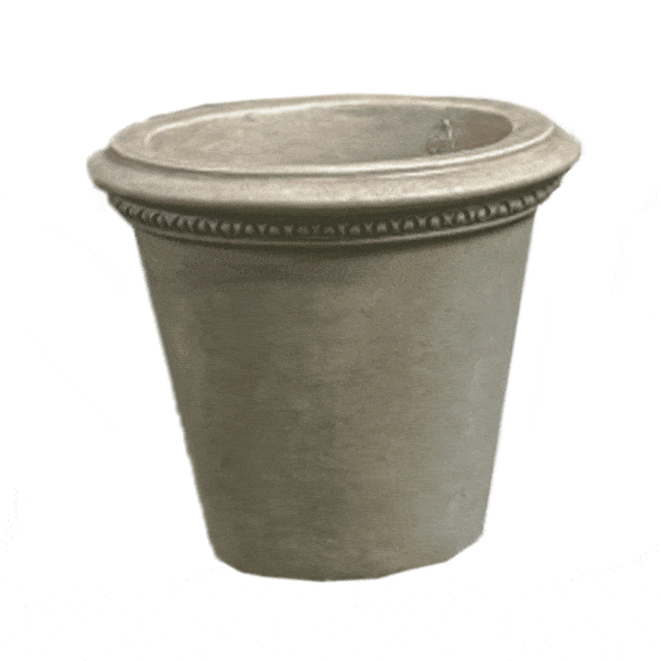 Corona Small Outdoor Cast Stone Garden Planter Planter Tuscan 