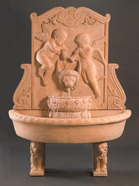 Thumbnail for Cherub Wall Fountain Fountain Fiore Stone 