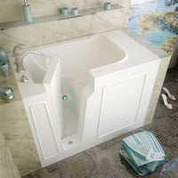 Thumbnail for MediTub 2952LWS Walk-In 29 x 52 Left Drain White Soaking Walk-In Bathtub Walk In Tubs MediTub 