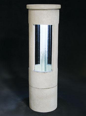 Cylinder Rain Fountain Fountain Fiore Stone 