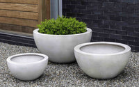 Thumbnail for Campania International Fiber Clay Piccadilly Lite Planter Urn/Planter Campania International Ivory Large 
