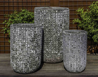 Thumbnail for Campania International Escada Planter - (S/3) Urn/Planter Campania International Fossil Grey Tall 