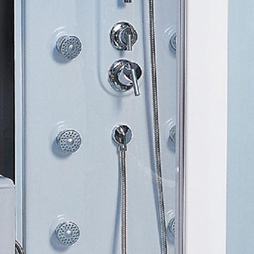 Maya Bath Siena-White-Right Steam Shower Steam Shower Maya Bath 