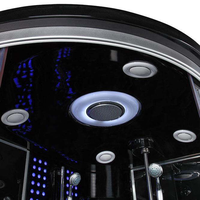 Maya Bath Siena-Black-Left Steam Shower Steam Shower Maya Bath 
