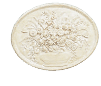 Thumbnail for Printemps Plaque Cast Stone Outdoor Asian Collection Wall Ornament Tuscan 