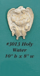 Double Angel Holy Water Cast Stone Outdoor Asian Collection Accessories Tuscan 
