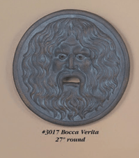 Thumbnail for Bocca Verita Cast Stone Outdoor Asian Collection Wall Ornament Tuscan 