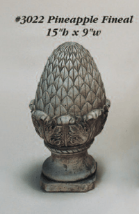 Thumbnail for Pineapple Fineal Cast Stone Outdoor Asian Collection Accessories Tuscan 