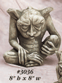 Thumbnail for Ugly Gargoyle Cast Stone Outdoor Asian Collection Statues Tuscan 