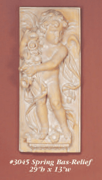 Thumbnail for Bas Relief Cast Stone Outdoor Asian Collection Wall Ornament Tuscan 