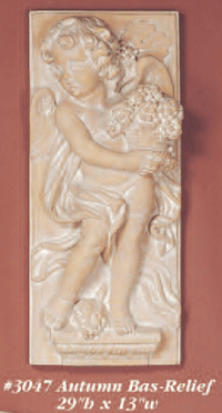 Thumbnail for Bas Relief Cast Stone Outdoor Asian Collection Wall Ornament Tuscan 
