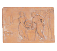 Thumbnail for Season Plaque Cast Stone Outdoor Asian Collection Wall Ornament Tuscan Autumn Natural (N) 