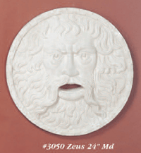 Thumbnail for Zeus Cast Stone Outdoor Asian Collection Wall Ornament Tuscan 