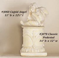 Thumbnail for Cupid Angel Cast Stone Outdoor Statues Tuscan 