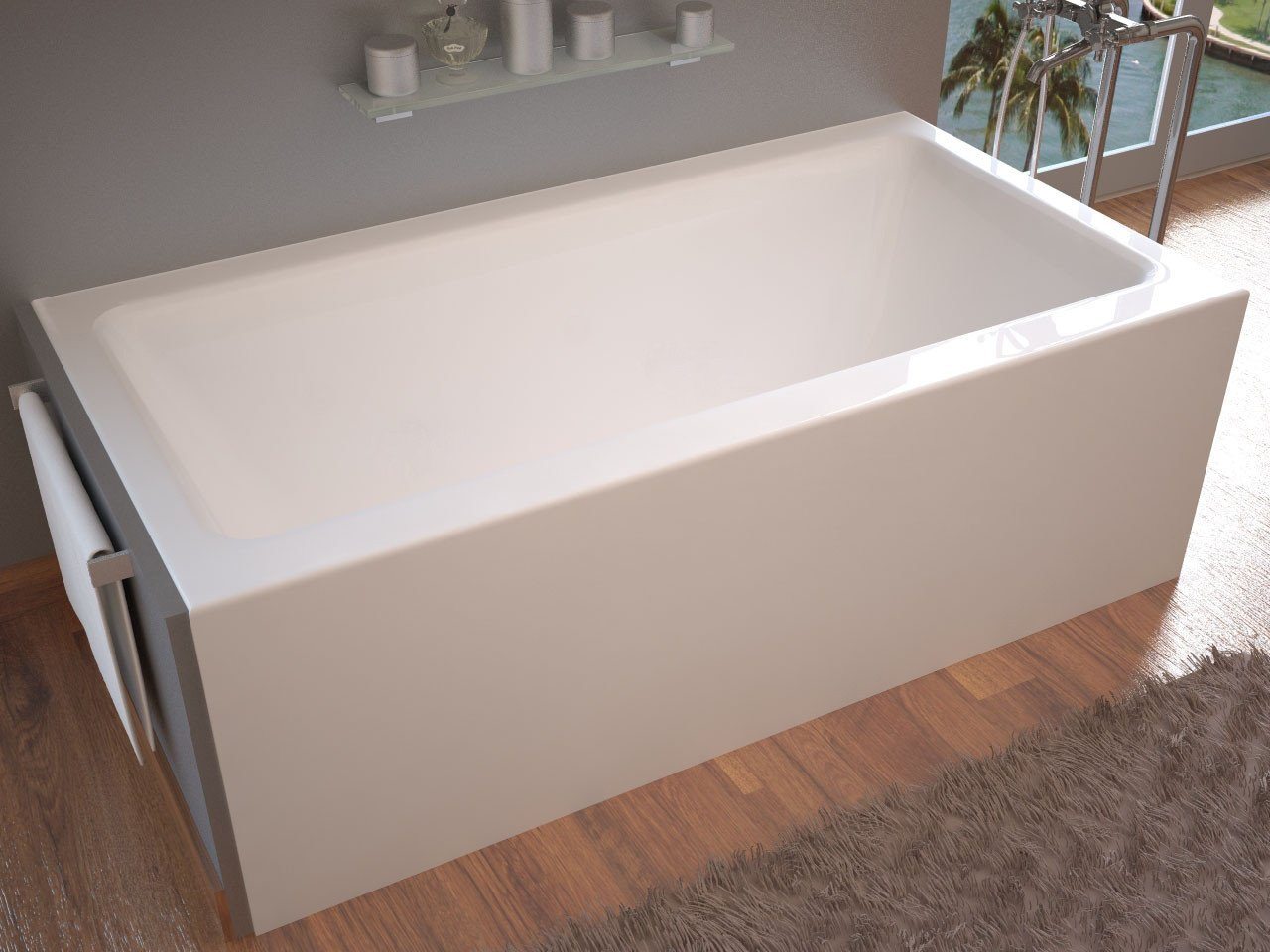 Atlantis Whirlpools 3060SHR Soho 30 x 60 Front Skirted Tub Whirlpool Bathtub Atlantis 