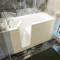 Thumbnail for MediTub Walk-In 30 x 60 Left Drain Biscuit Whirlpool Jetted Walk-In Bathtub Walk In Tubs MediTub 