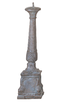 Thumbnail for Lamp Cast Stone Outdoor Asian Collection Columns Tuscan Medium Natural (N) 