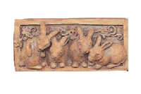Thumbnail for Bunny Plaque Cast Stone Outdoor Asian Collection Wall Ornament Tuscan 