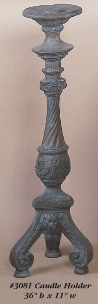 Thumbnail for Candle Holder Cast Stone Outdoor Asian Collection Columns Tuscan 