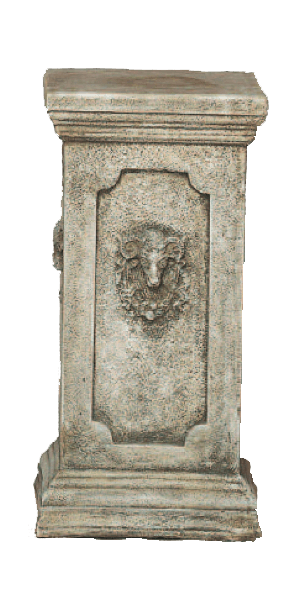 Ram Base Cast Stone Outdoor Asian Collection Columns Tuscan 
