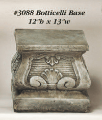 Thumbnail for Bottecelli Base Cast Stone Outdoor Asian Collection Columns Tuscan 