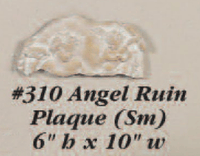 Thumbnail for Angel Ruin Plaque Cast Stone Outdoor Asian Collection Wall Ornament Tuscan 