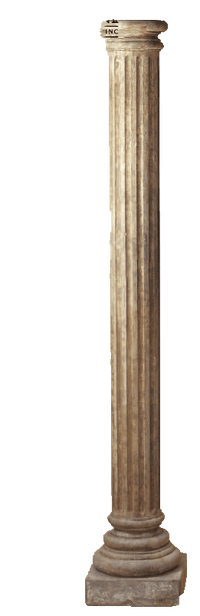 Thumbnail for Fluted Column Cast Stone Outdoor Asian Collection Columns Tuscan 