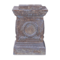 Thumbnail for Palazzo Pedestal Cast Stone Outdoor Garden Planter Planter Tuscan 