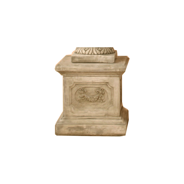Impero Pedestal Cast Stone Outdoor Garden Planter Planter Tuscan 
