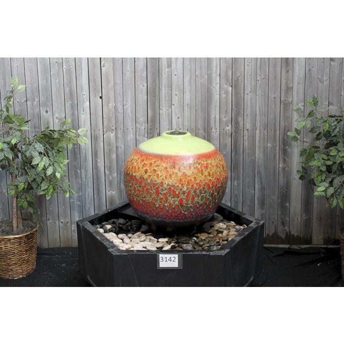 One of a Kind FNT3142 Ceramic Vase Complete Fountain Kit Vase Fountain Blue Thumb 