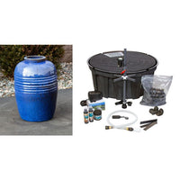 Thumbnail for Genova FNT3145 Ceramic Vase Complete Fountain Kit Vase Fountain Blue Thumb 