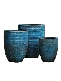 Thumbnail for Campania International Glazed Terra Cotta Sari Planter Urn/Planter Campania International 