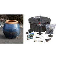 Thumbnail for One of a Kind FNT3169 Ceramic Vase Complete Fountain Kit Vase Fountain Blue Thumb 