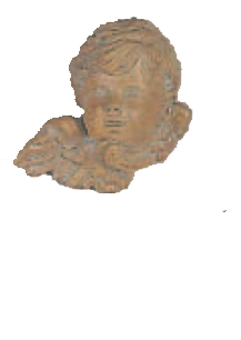 Angel Head Cast Stone Outdoor Asian Collection Wall Ornament Tuscan Natural (N) Right 