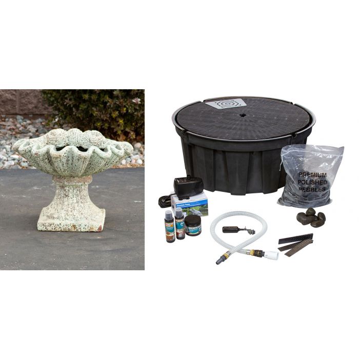One of a Kind FNT3188 Ceramic Vase Complete Fountain Kit Vase Fountain Blue Thumb 