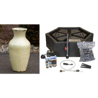 Thumbnail for Closed Top FNT3197 Ceramic Vase Complete Fountain Kit Vase Fountain Blue Thumb 