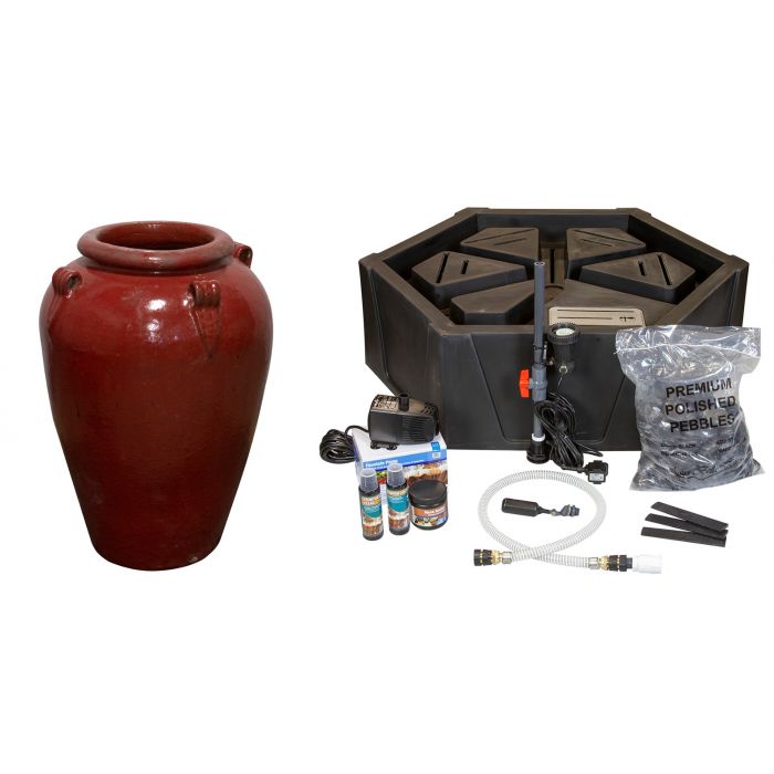 Amphora FNT3231 Ceramic Vase Complete Fountain Kit Vase Fountain Blue Thumb 