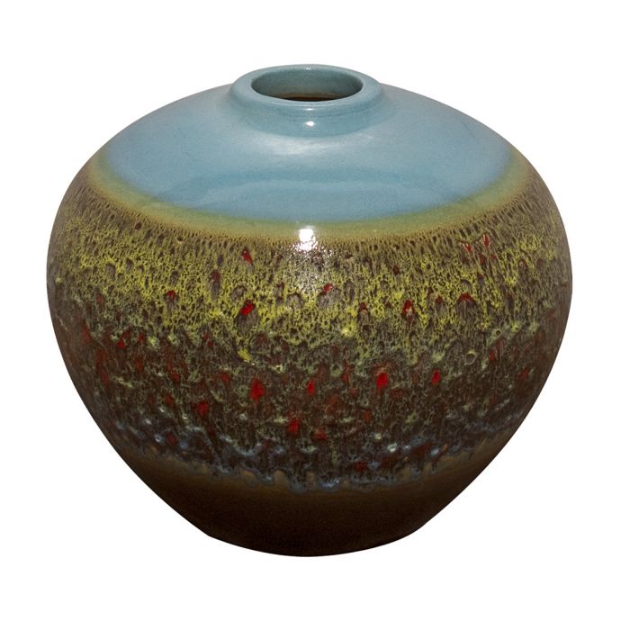 One of a Kind FNT3240 Ceramic Vase Complete Fountain Kit Vase Fountain Blue Thumb 