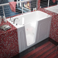 Thumbnail for MediTub 3260LWA Walk-In 32 x 60 Left Drain White Air Jetted Walk-In Bathtub Walk In Tubs MediTub 